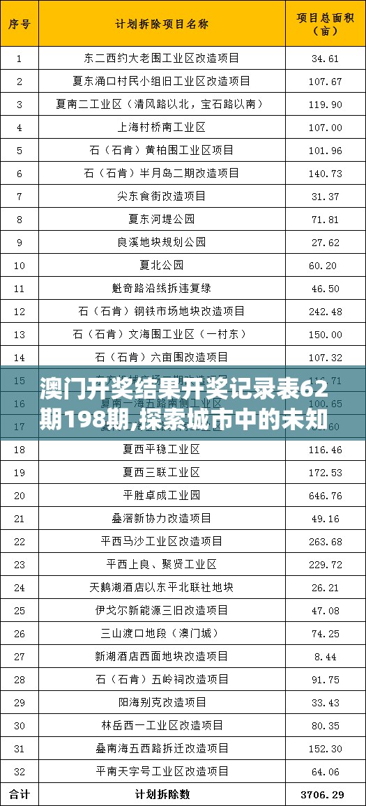 澳门开奖结果开奖记录表62期198期,探索城市中的未知魅力_终止型.6.34