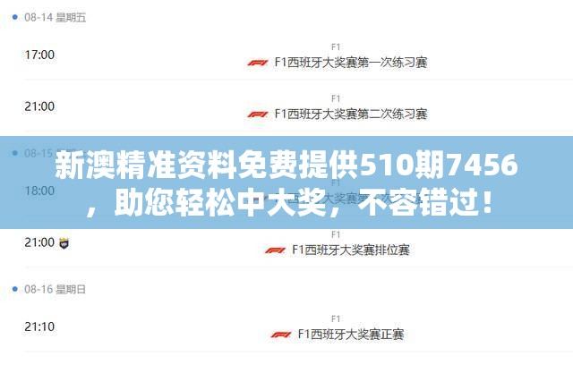 新澳精准资料免费提供510期7456，助您轻松中大奖，不容错过！