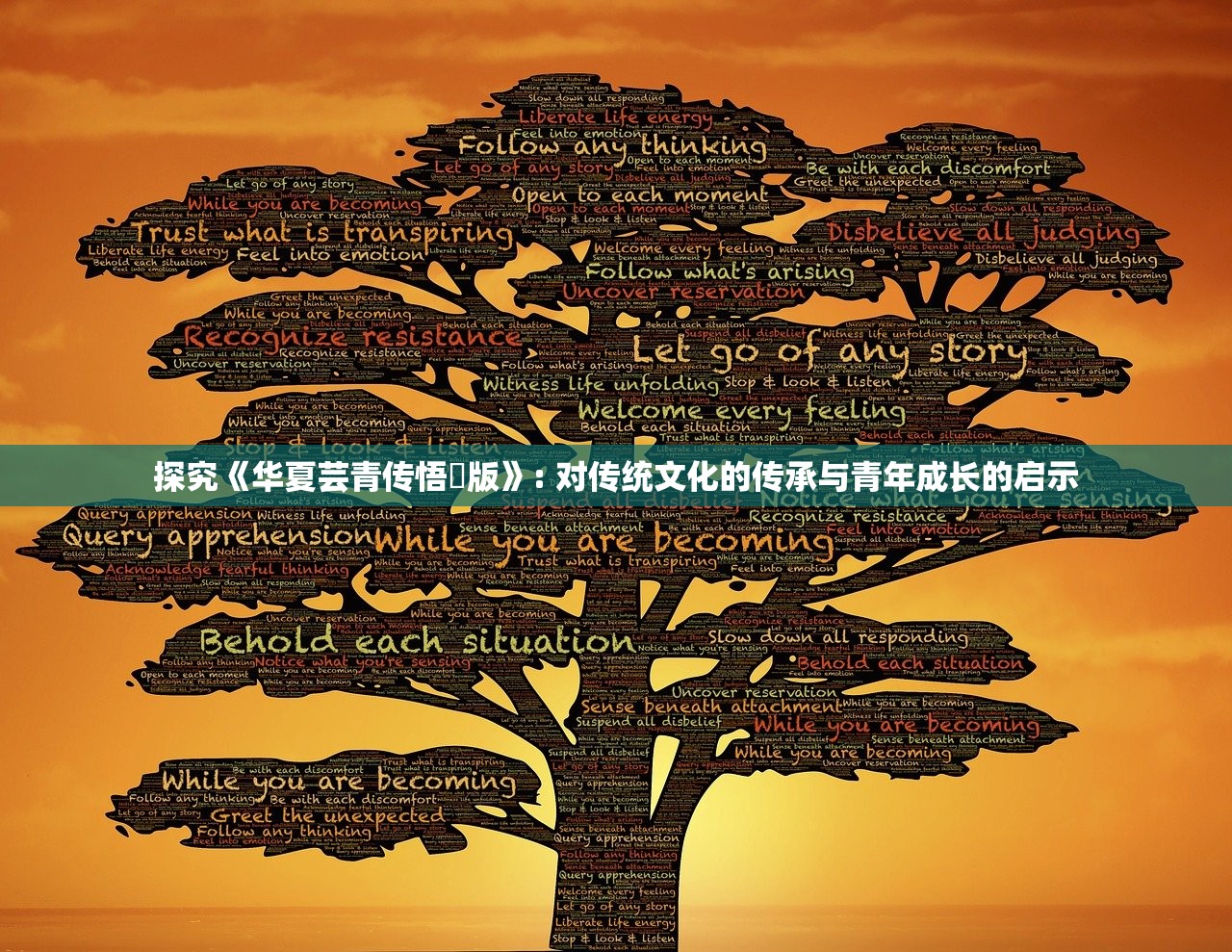 探究《华夏芸青传悟悾版》: 对传统文化的传承与青年成长的启示