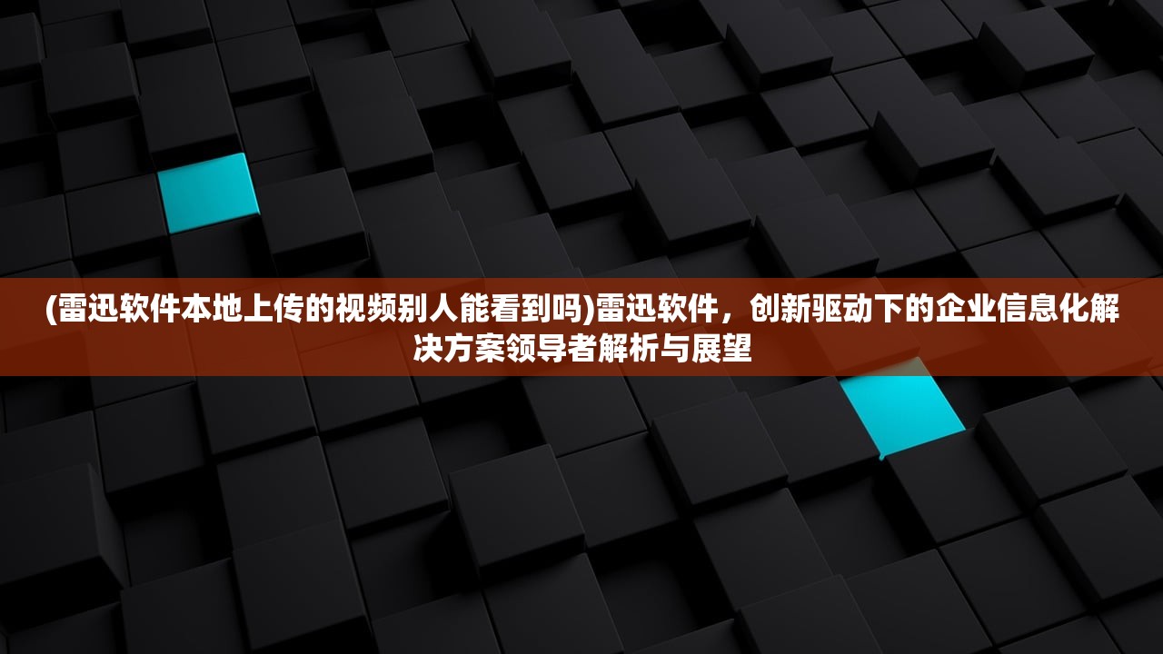 (雷迅软件本地上传的视频别人能看到吗)雷迅软件，创新驱动下的企业信息化解决方案领导者解析与展望