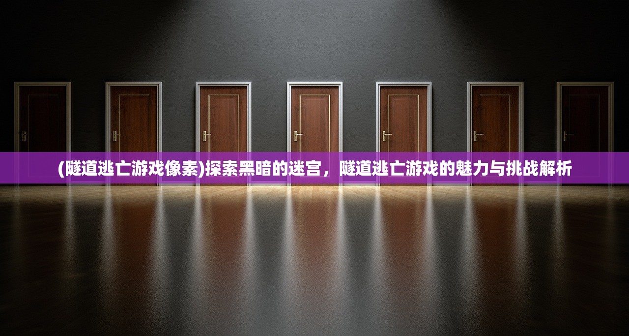 (隧道逃亡游戏像素)探索黑暗的迷宫，隧道逃亡游戏的魅力与挑战解析